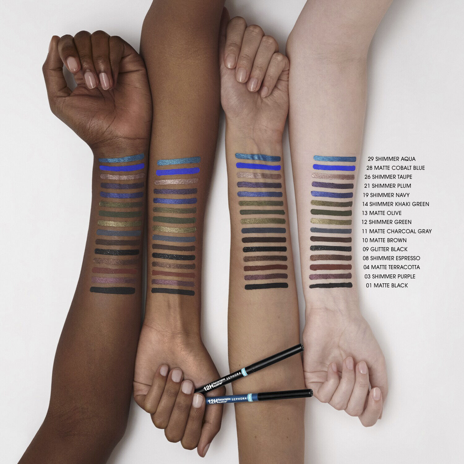 Waterproof 12h Retractable Eyeliner