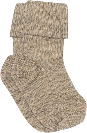 Wool rib baby socks