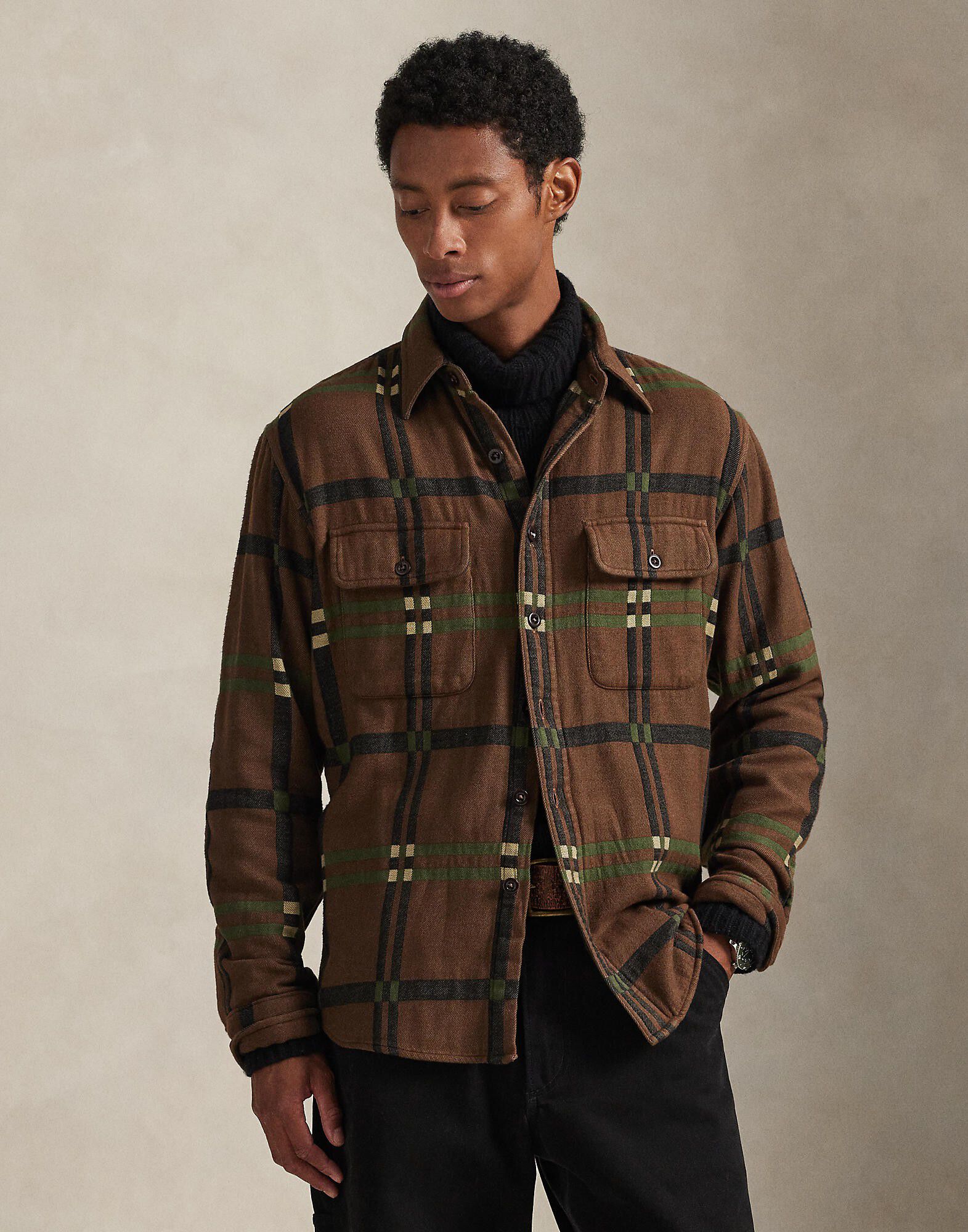 Classic Fit Flannel Utility Shirt