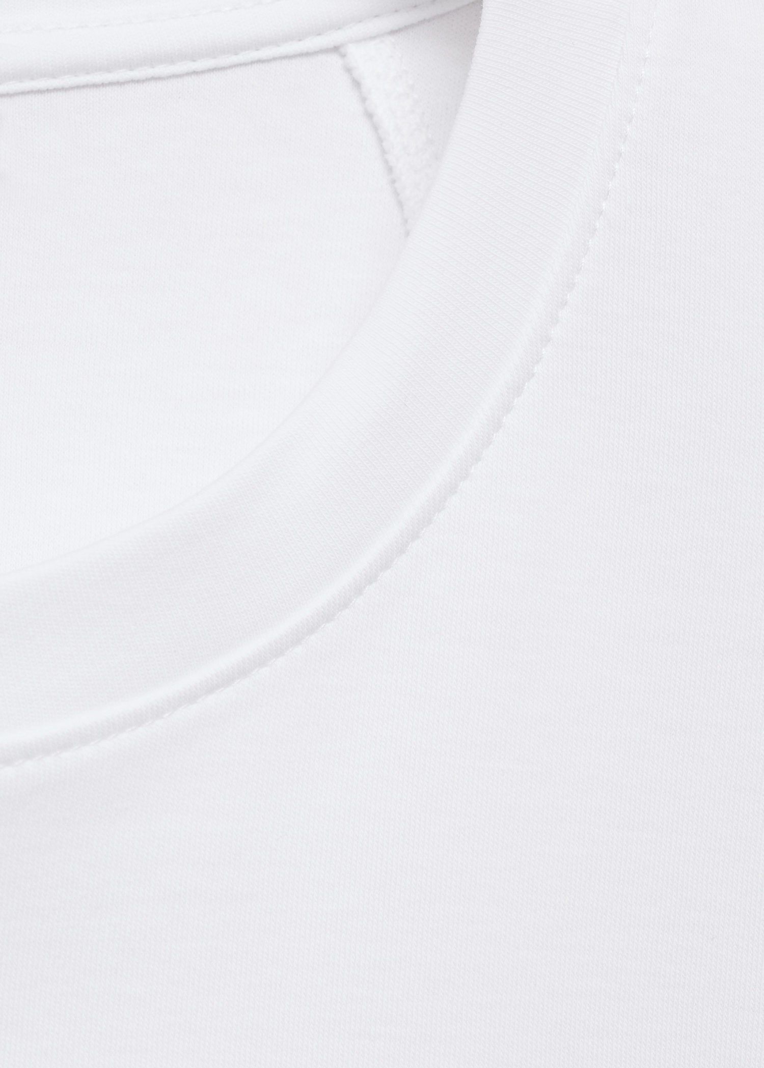 Rounded neck cotton t-shirt