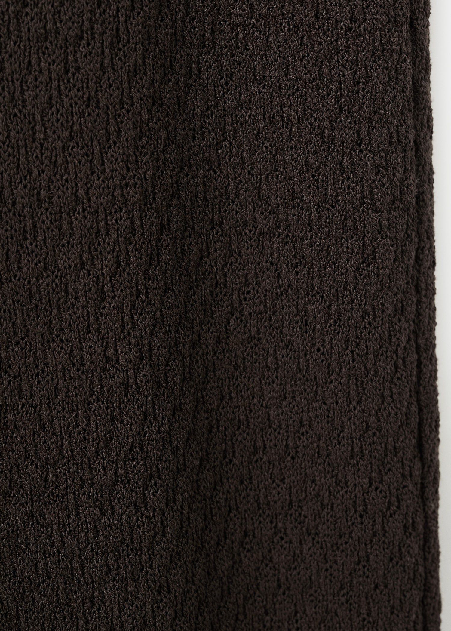 Straight knitted trousers