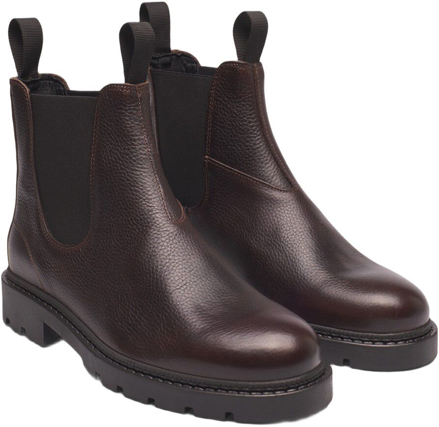 Trais Grain Leather Chelsea Boot
