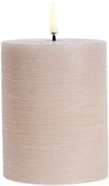 LED pillar candle, Beige