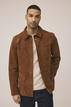 Colter suede overshirt - LWG
