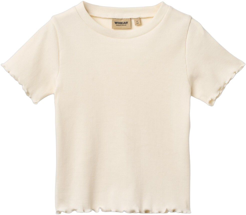 Kort&aelig;rmet Rib T-shirt Alicia