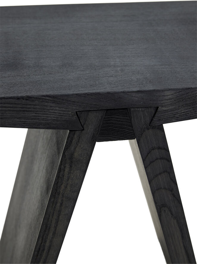 Taburet Angle Black - Sort bejdset/olie