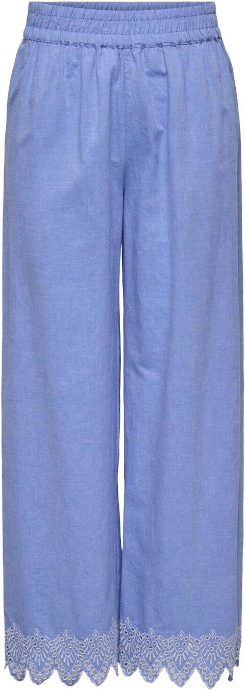 Onlpaula Tulum Emb Pull-Up Pant Noos Wvn