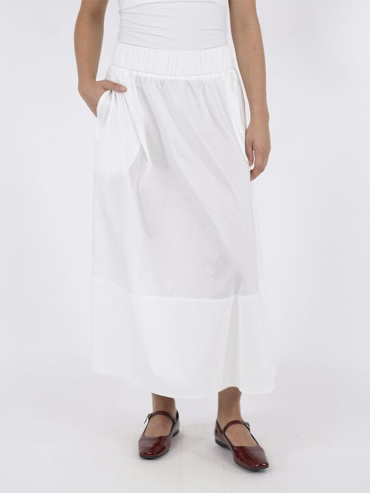 Yara Long Poplin Skirt