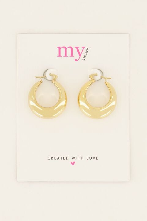 Medium Statement 70's Hoops