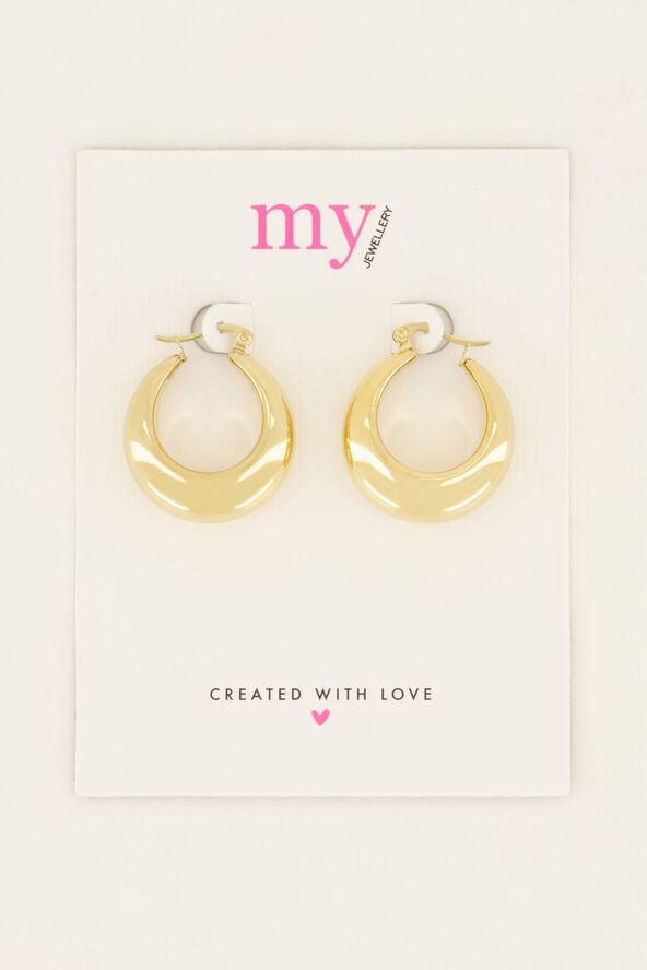 Medium Statement 70's Hoops