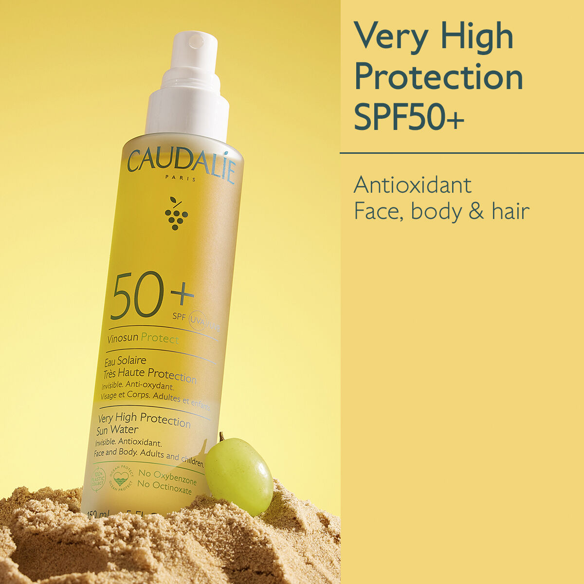 Caudal&iacute;e Vinosun Very High Protection Sun Water SPF50+ 150 ml