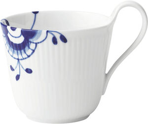 Blue Fluted Mega 33 cl kopp med högt handtag