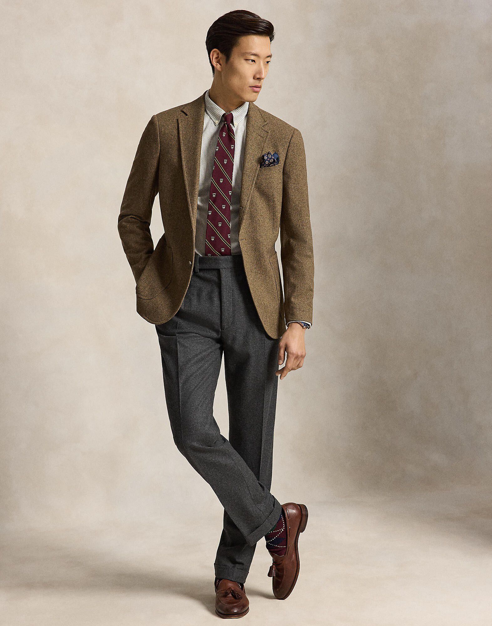 Custom Fit Striped Oxford Shirt