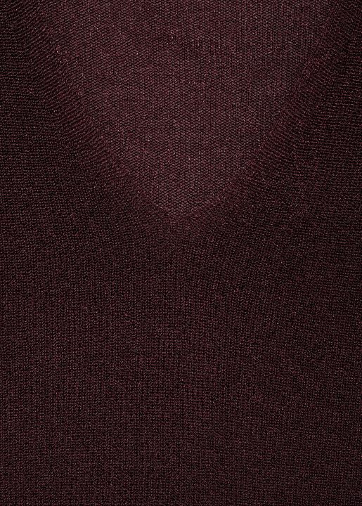 V-neck lurex sweater
