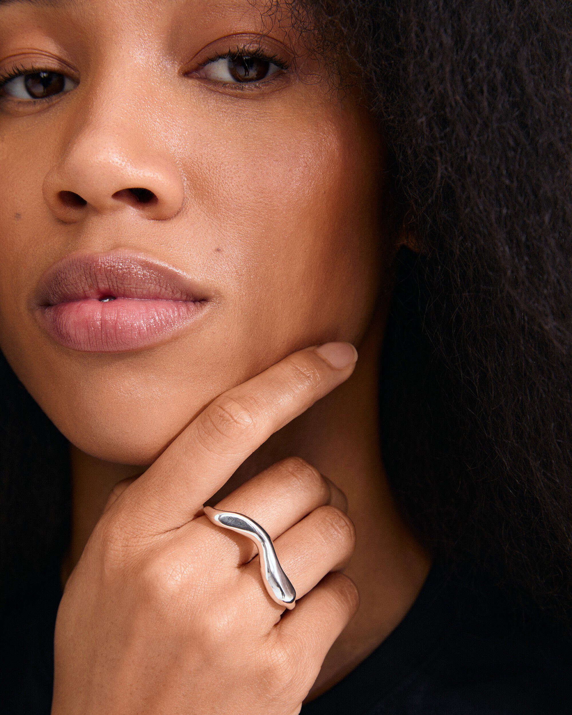 EVON double ring silver-plated