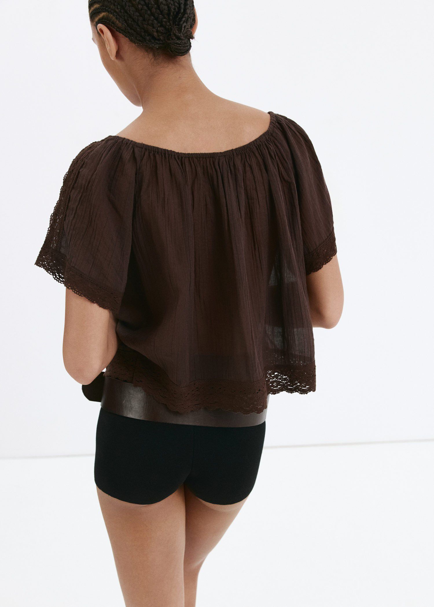 Cotton lace blouse
