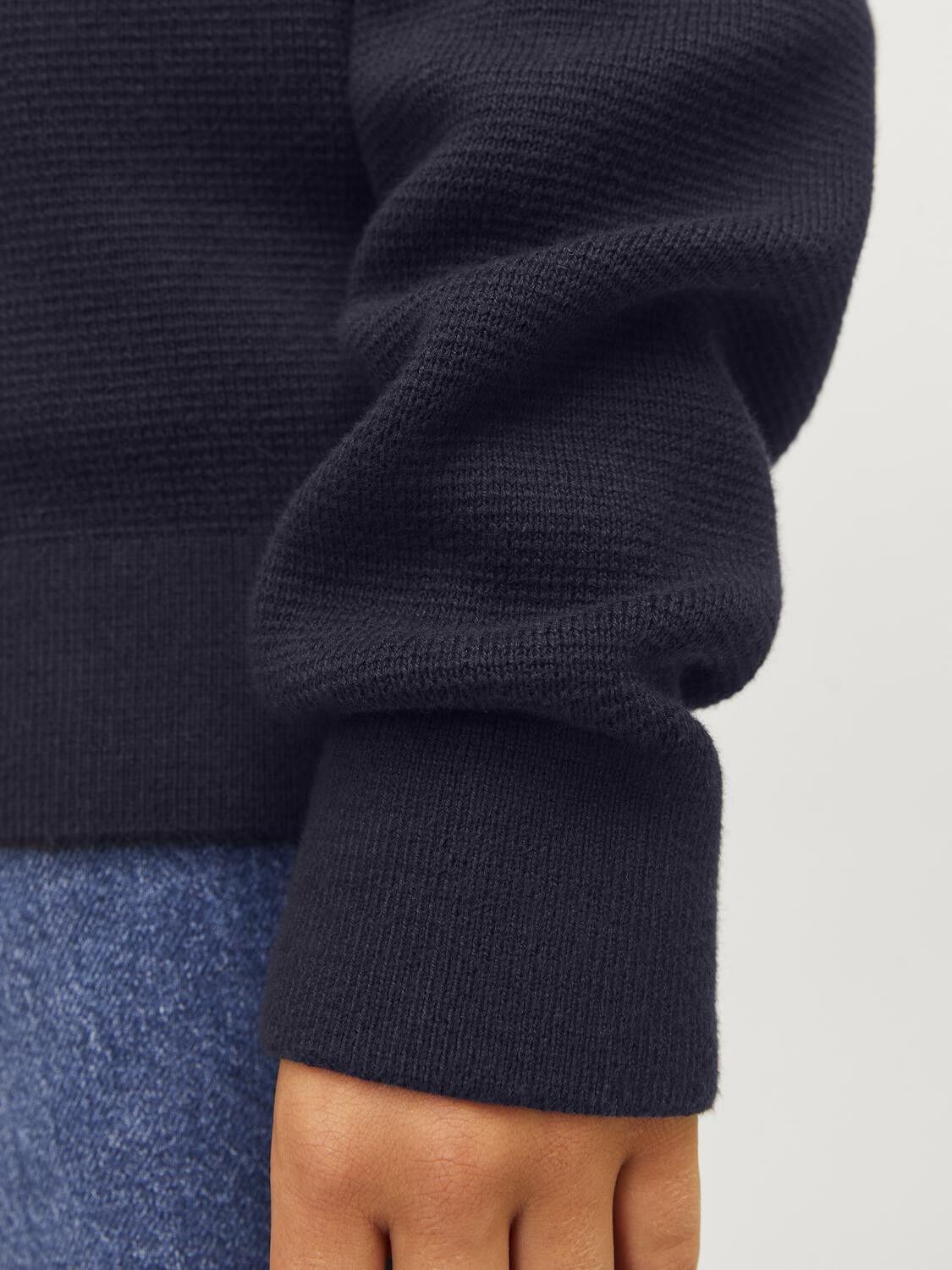 Jprblamilano Stitch Knit Crew Neck Jnr