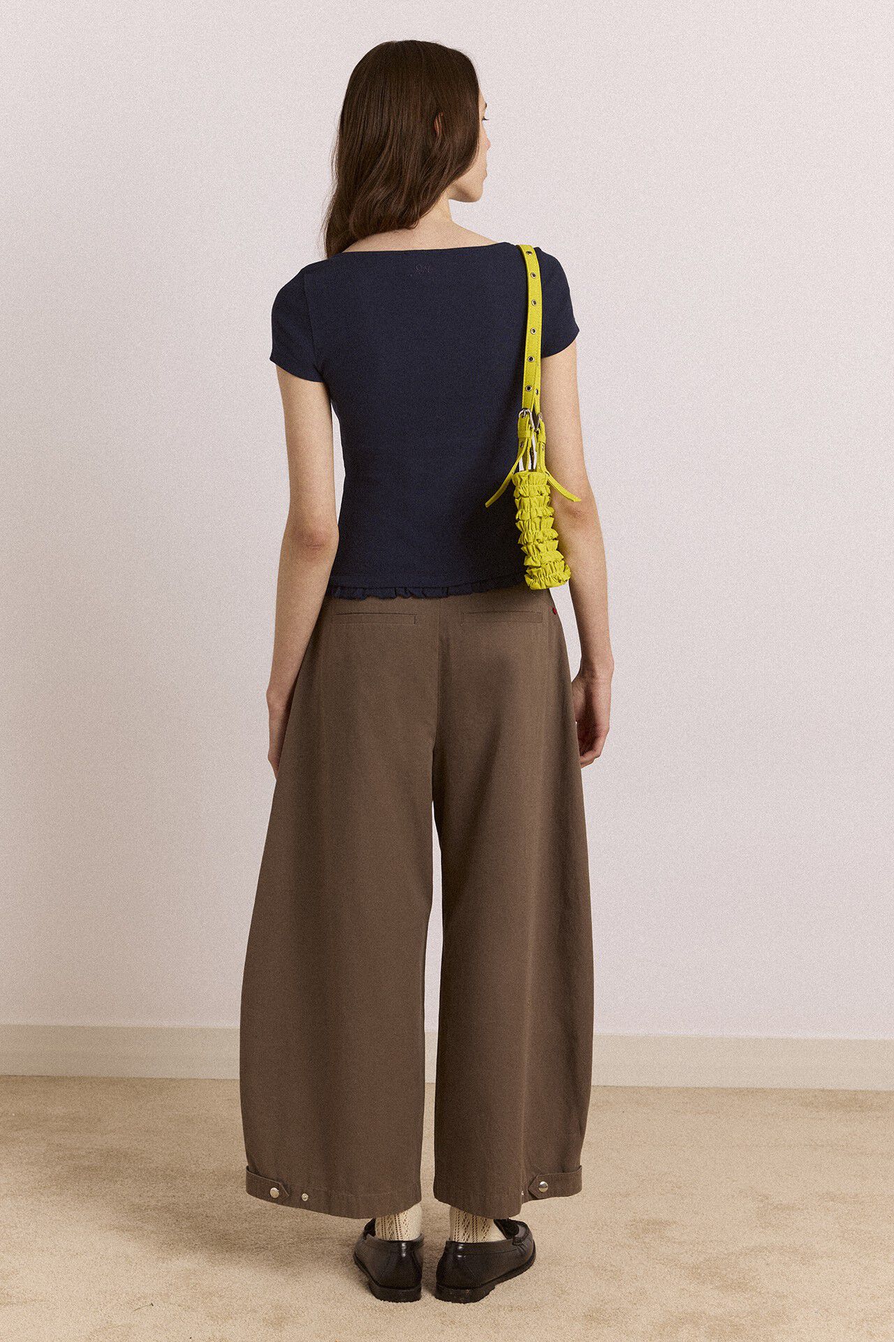 POSIE SHORT SLEEVE TOP - NAVY