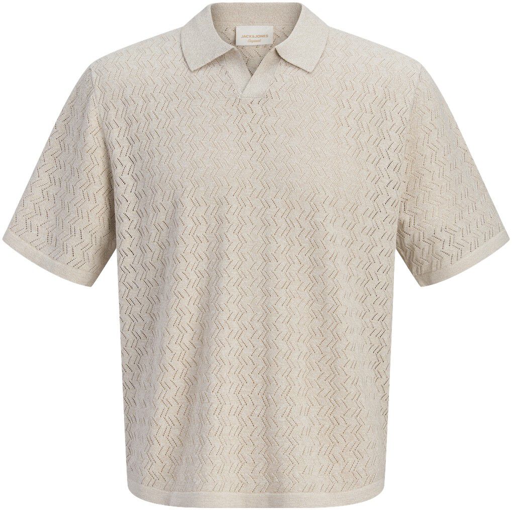 Jortyler Knit Ss Split Neck Polo Sn