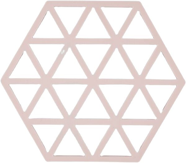 Grytunderlägg Triangles 16 x 14 x 0,9 cm Rose Silikon