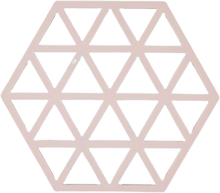 Grytunderlägg Triangles 16 x 14 x 0,9 cm Rose Silikon