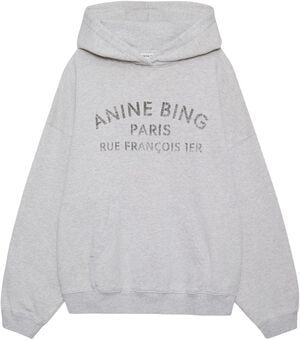 HARVEY SWEATSHIRT PARIS STENCIL - HEATHER GREY