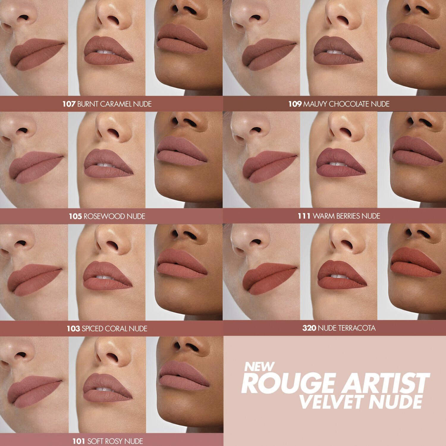 Rouge Artist Velvet Nude - Matte Lipstick Velvet Sensation