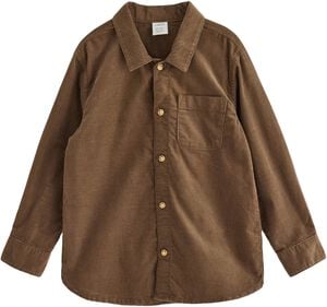 Long-sleeved shirt in corduroy.