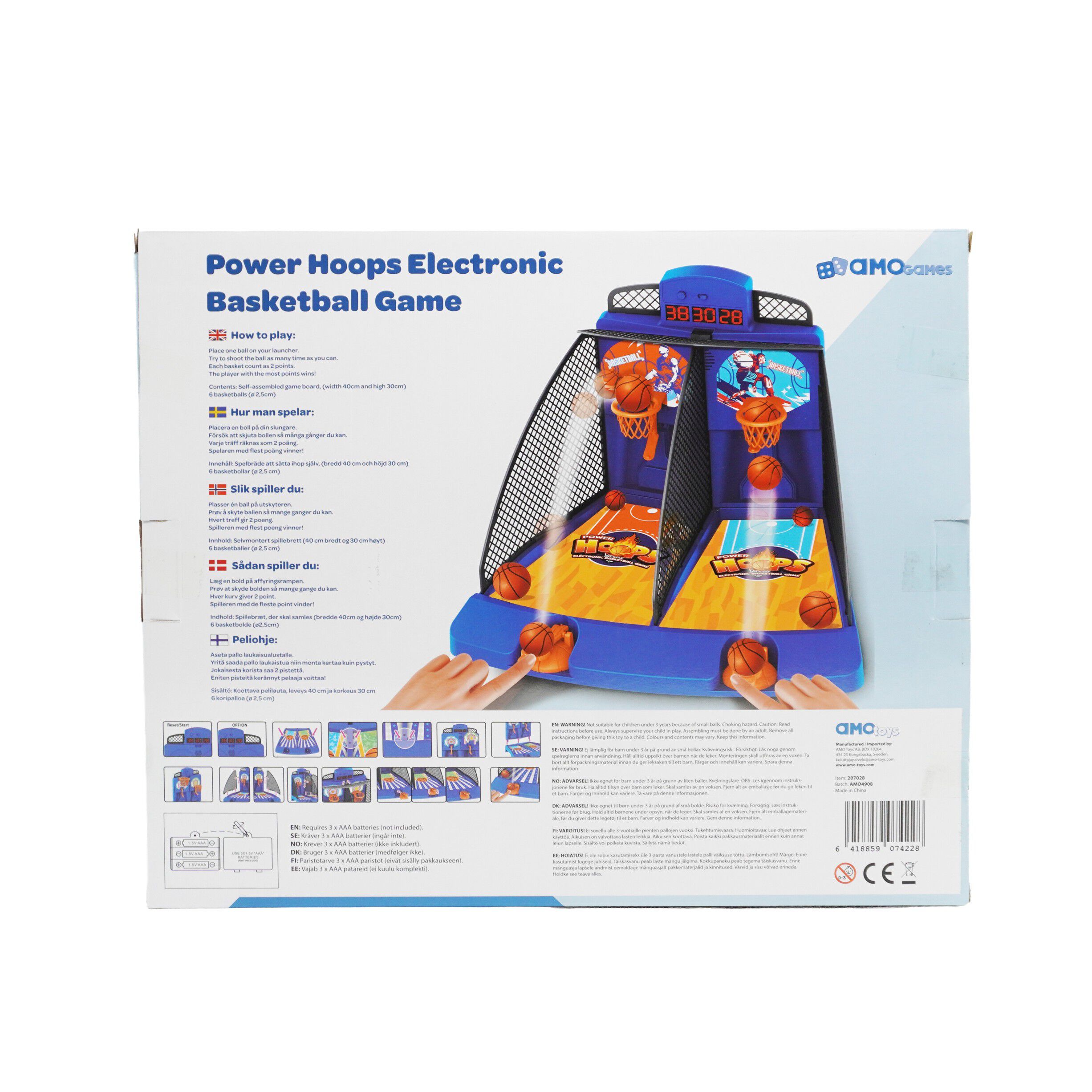 Power Hopps Elektronisk Basketball spil