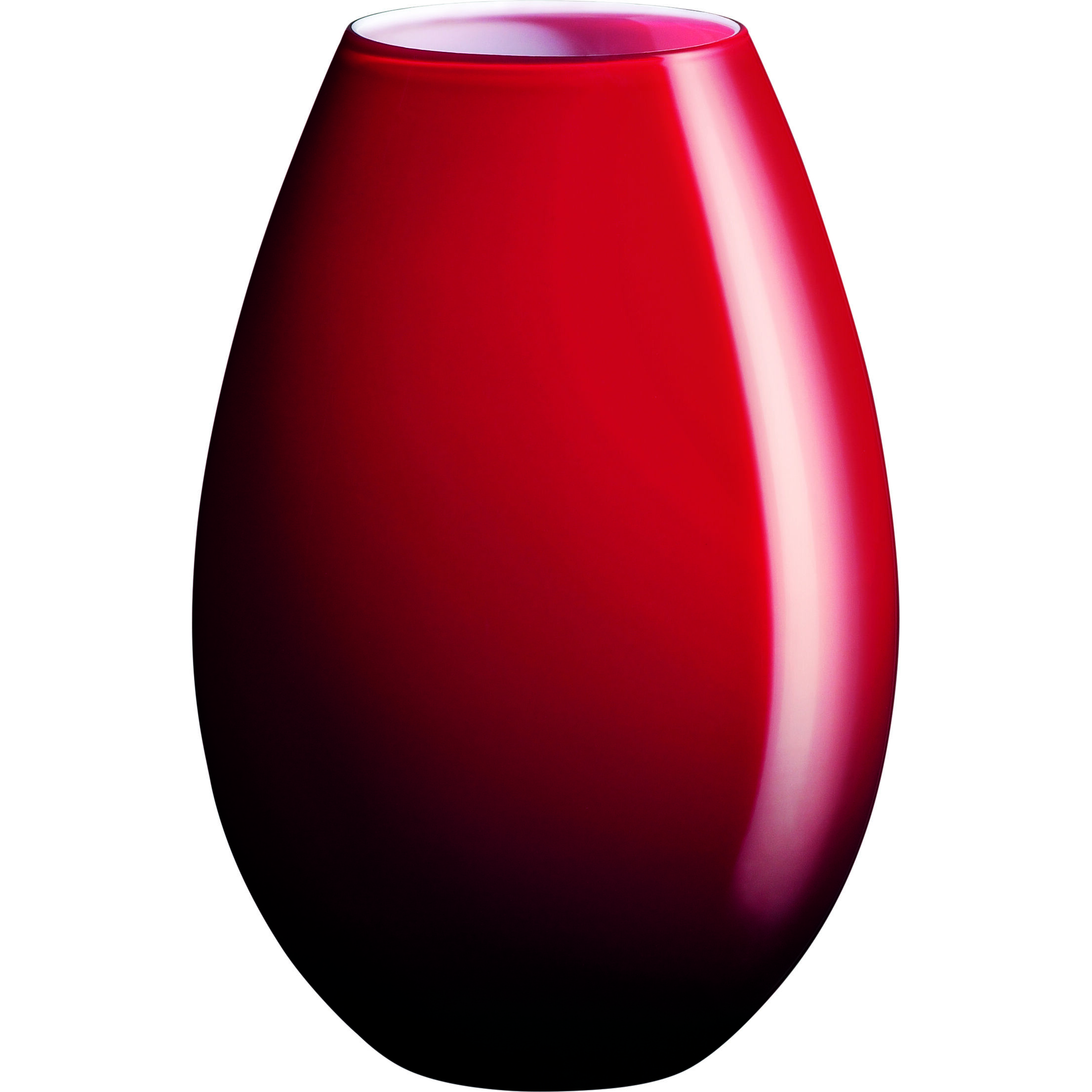 Cocoon vase r&oslash;d 20,5 cm.