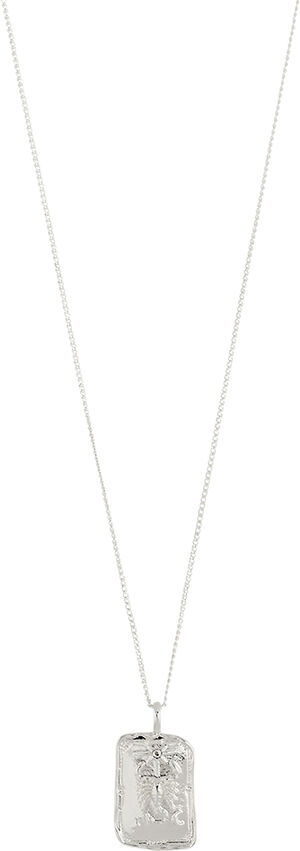 SCORPIO recycled Zodiac Sign necklace, silver-plated
