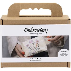 Mini DIY Kit Broderi, Makeup-taske