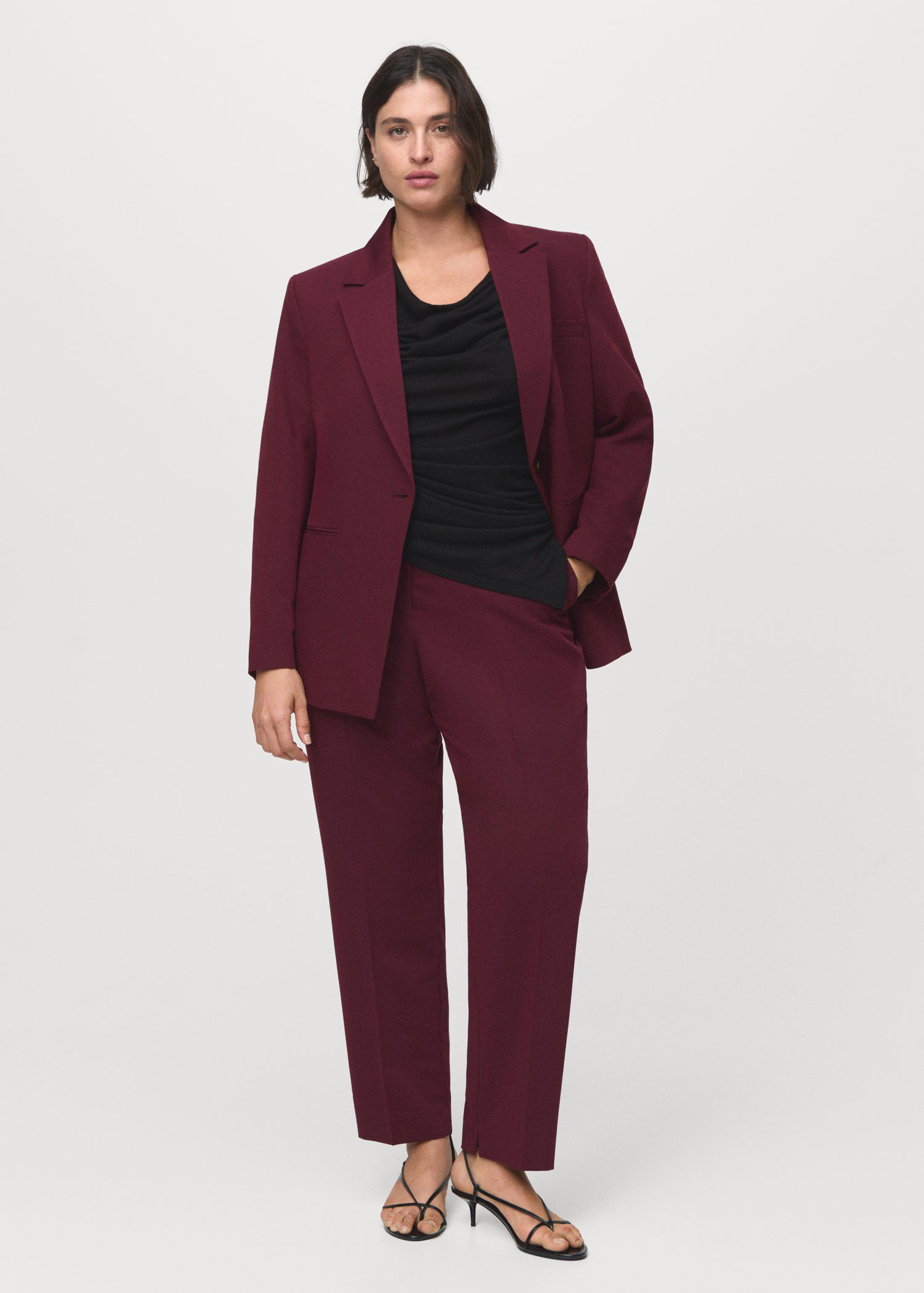 Straight suit trousers