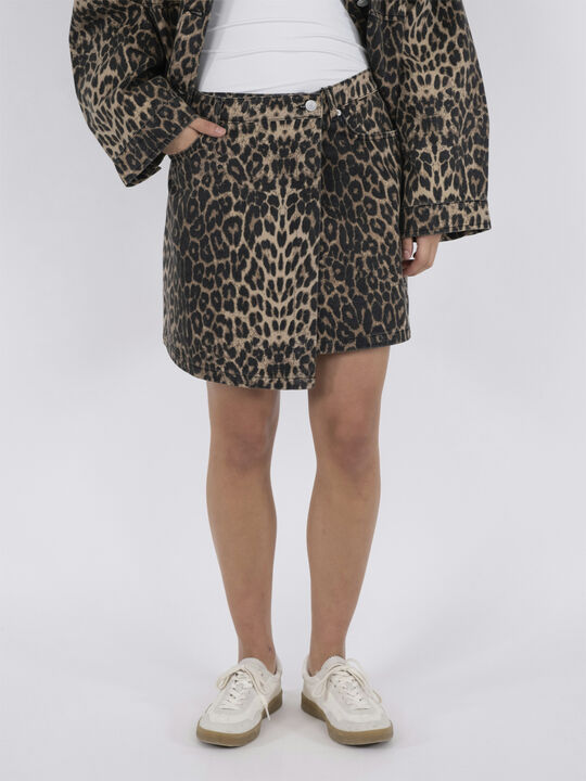 Kendra Leopard Skirt