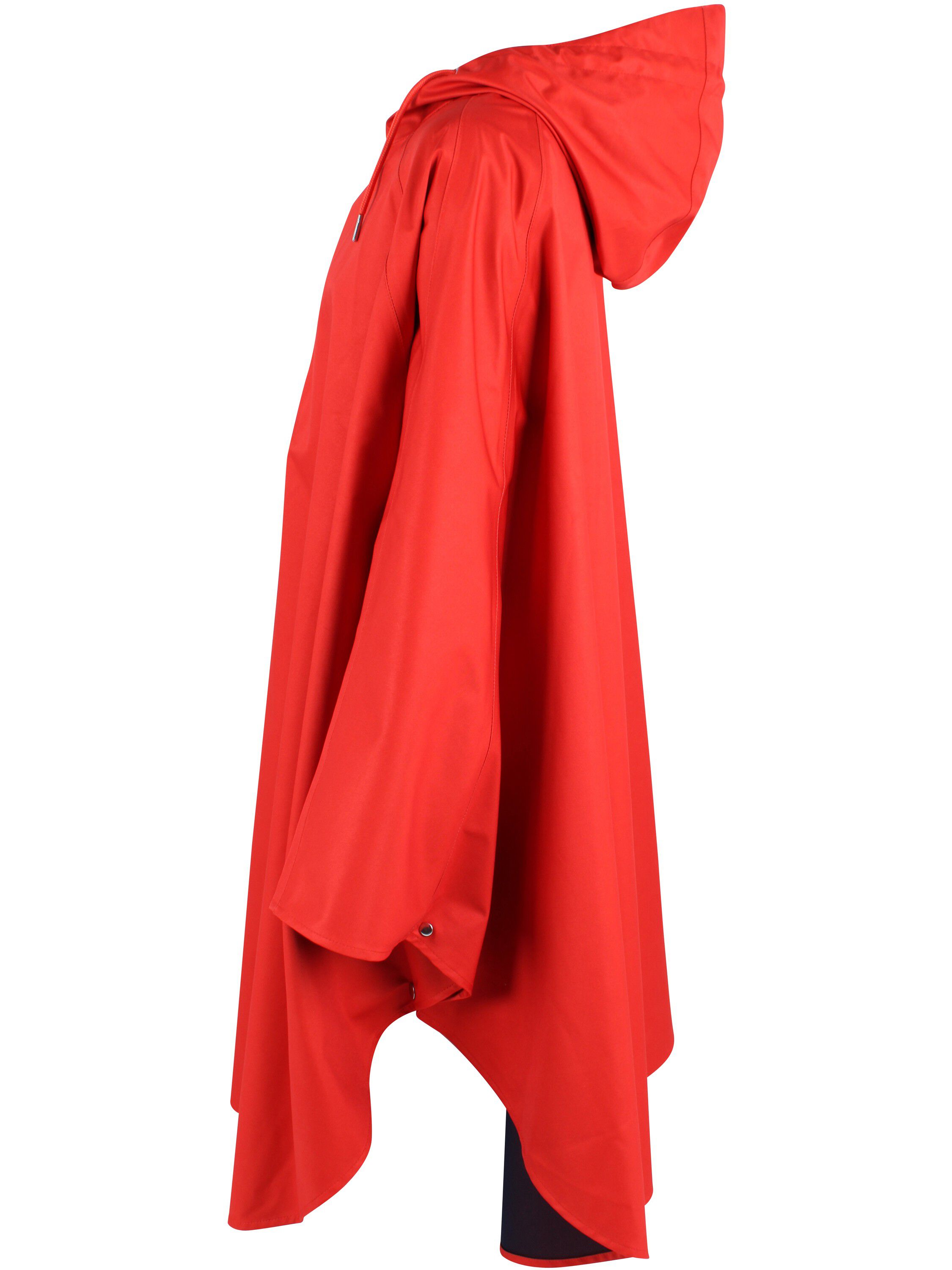 Danerain Poncho Bright Red