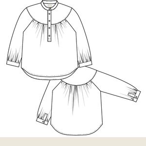 Olivia Raglan L/S Canvas Shirt GOTS