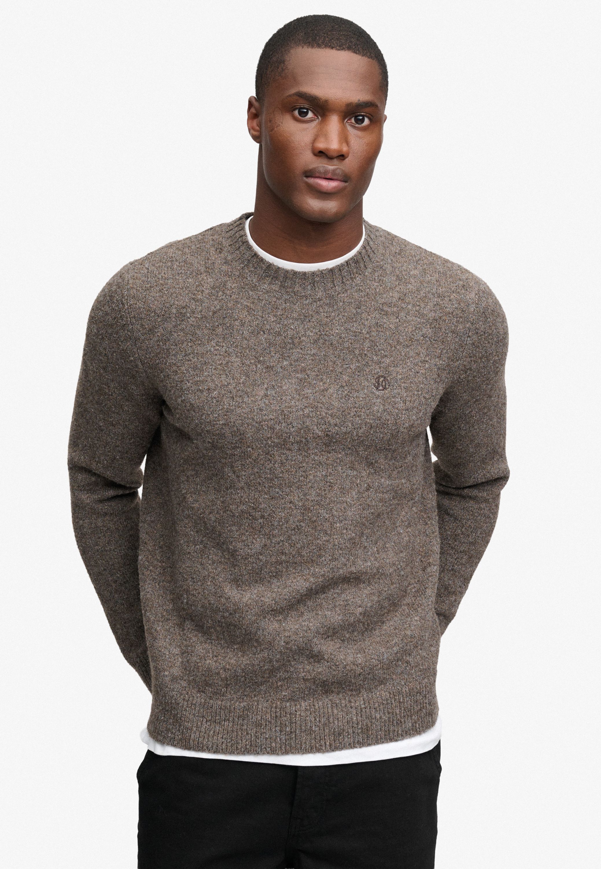 BRUSHED KNITTED JUMPER