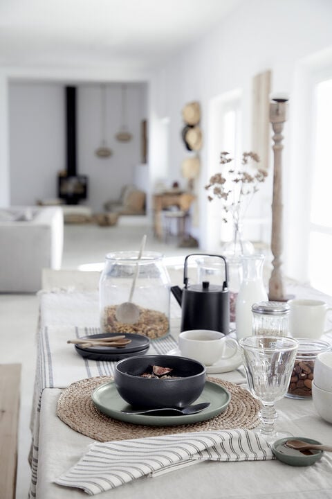 "Tallerken flat Pacifica 27 cm Seed grey Keramikk"