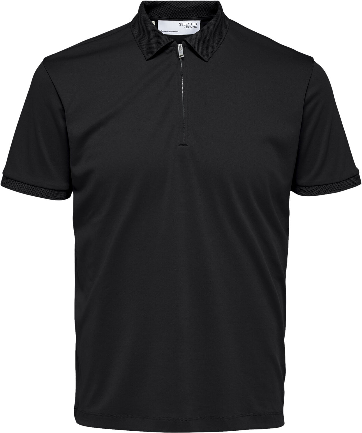 Slhfave Zip Ss Polo Noos
