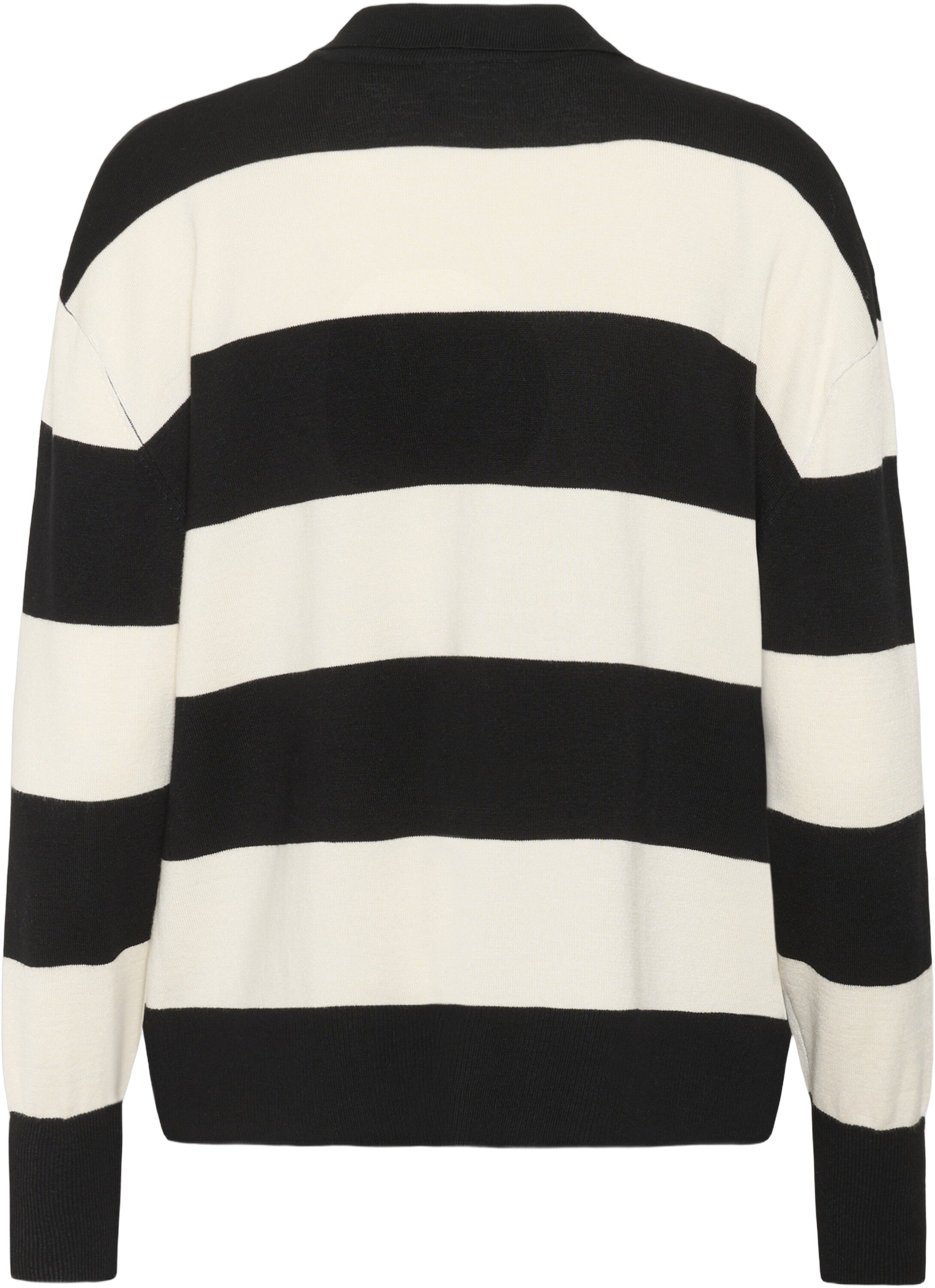 KAlizza Striped Polo Pullover
