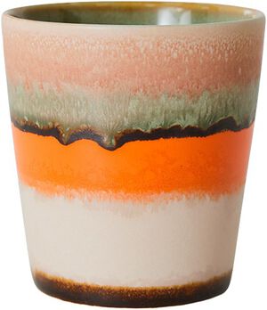 70s ceramics coffee mug burst