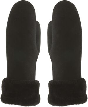 MJM Glove Mitten Arlene W Sheepskin Black