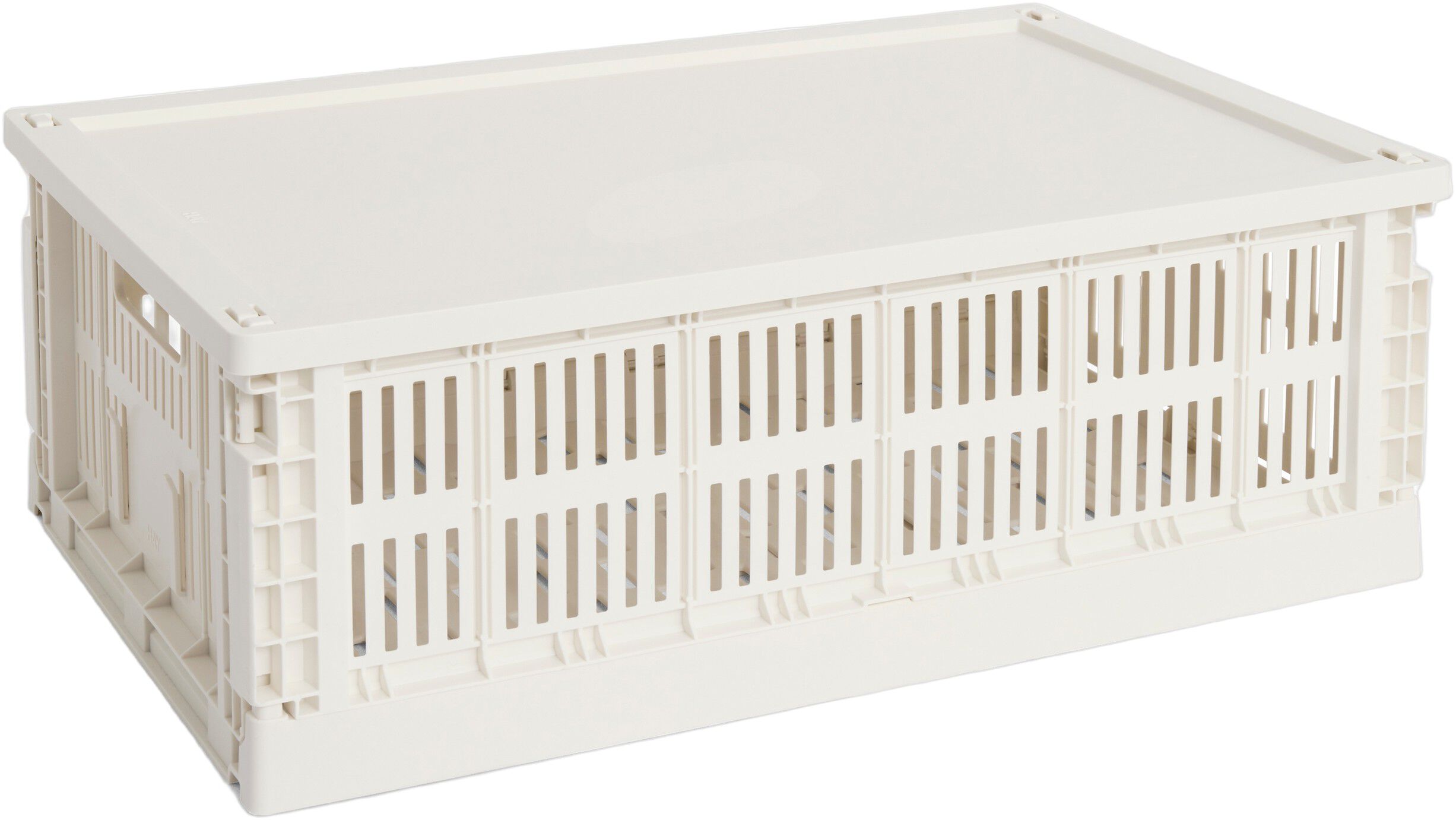 HAY Colour Crate Lid Plastic-Large-Off-white