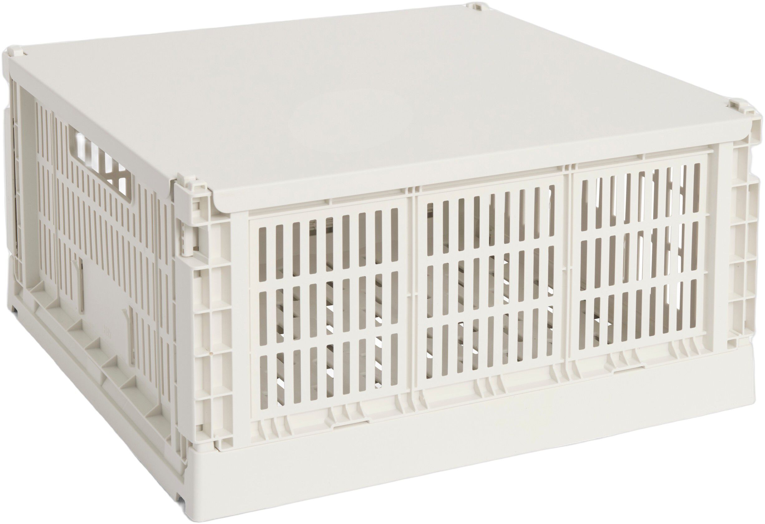 HAY Colour Crate Lid Metal-Large Square-Off-white
