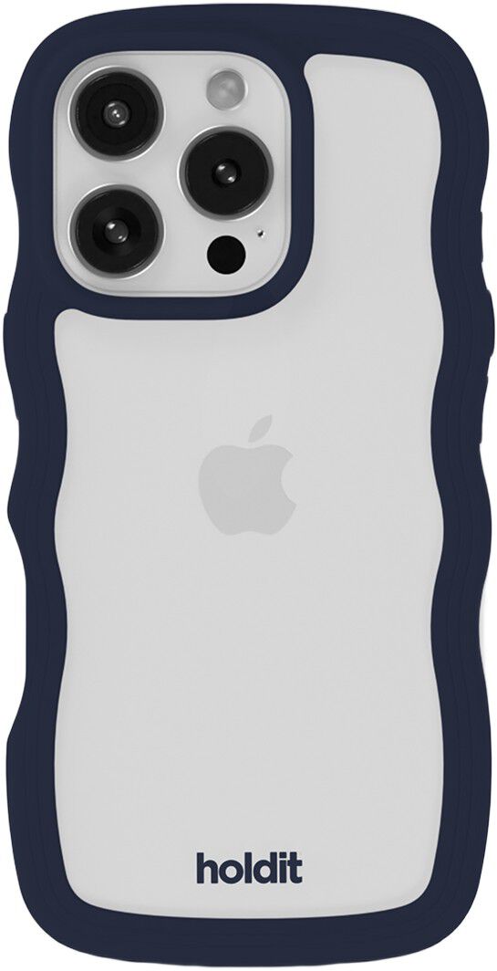 Wavy Case iPhone 16 Pro Midnight Blue/Transparent
