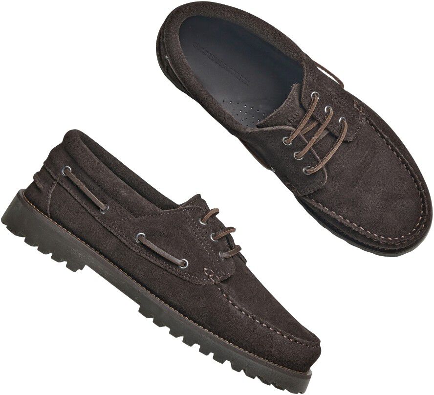 Ollie Boat Shoe - Brown Suede