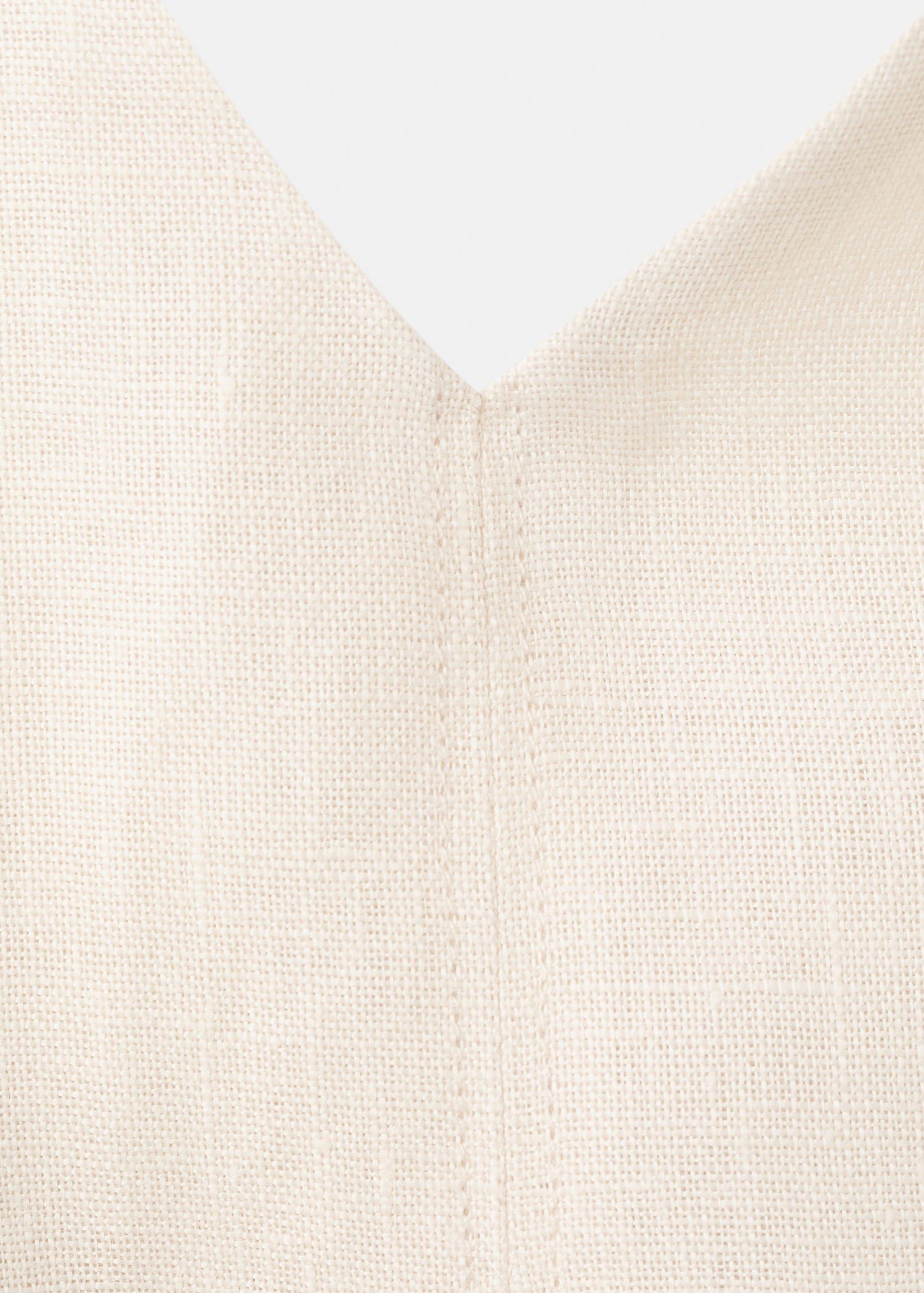 Linen midi-dress with belt