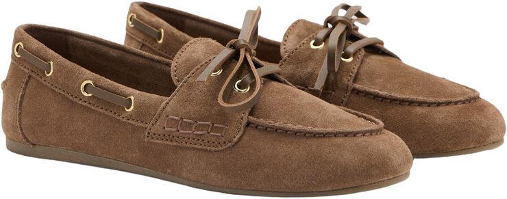 Suede deck shoe
