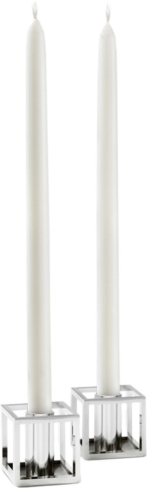 Kubus Candle Holder, Micro Nickel-P