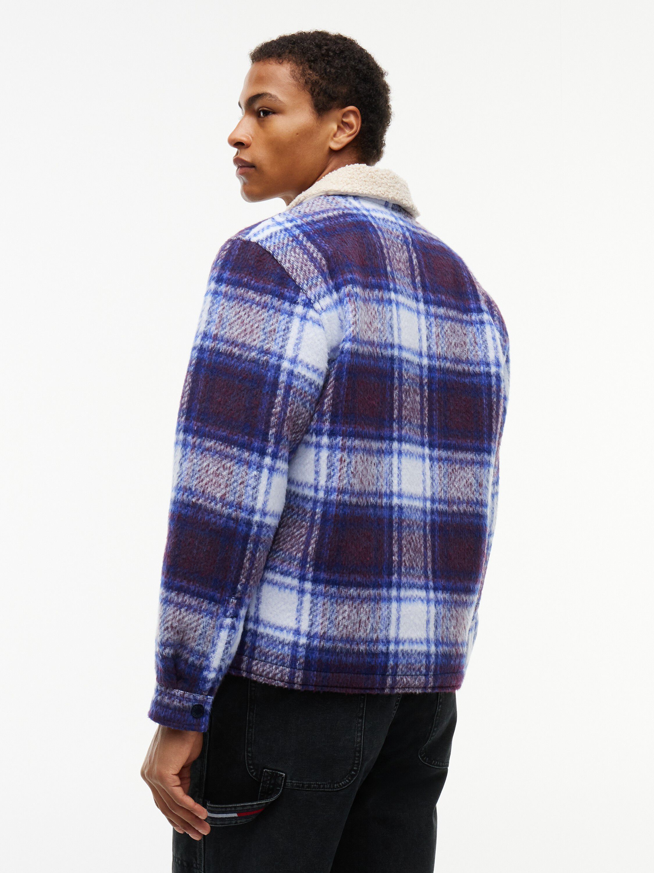 TJM TEDDY COLLAR BRUSHED SHACKET